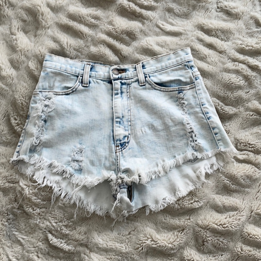 Distressed Jean Shorts
